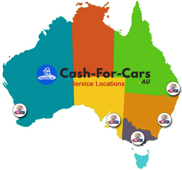 Cash for Cars Service Location Map